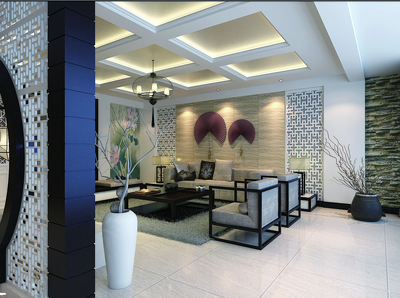 124-4沙发背景墙